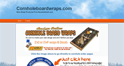 Desktop Screenshot of cornholeboardwraps.com