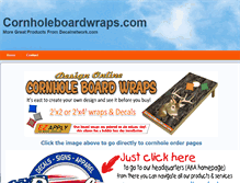 Tablet Screenshot of cornholeboardwraps.com